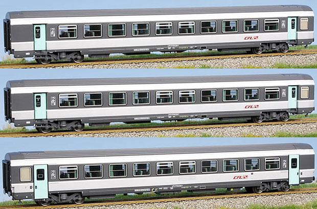 Set of 3 Passenger cars type VTU B10tu in Corail+ livery<br /><a href='images/pictures/LS_Models/45004.jpg' target='_blank'>Full size image</a>